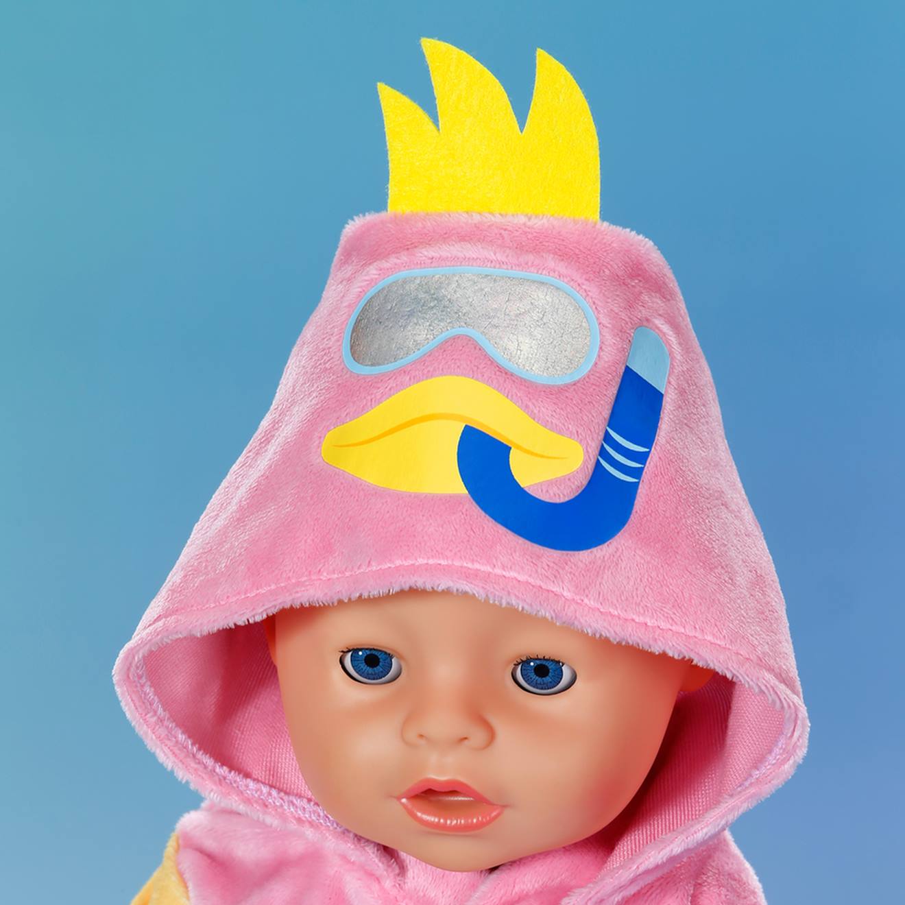 Zapf Creation Baby Born Peignoir de Bain 43 cm - pour Les Tout-Petits de 2 Ans et Plus - Adapté aux Petites Mains des Enfants - Contient Un Peignoir et Un Cintre