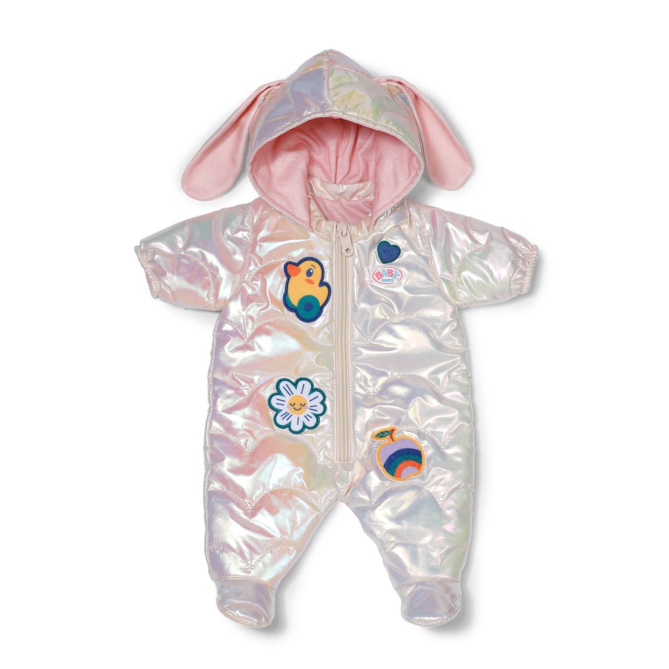 Baby born combinaison de neige multicolore