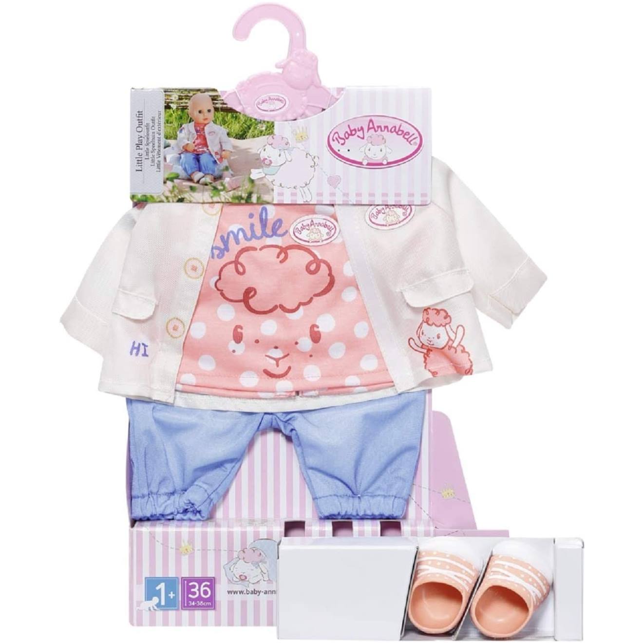 Baby Annabell Little Tenue De Jeu 36 Cm Multicolore