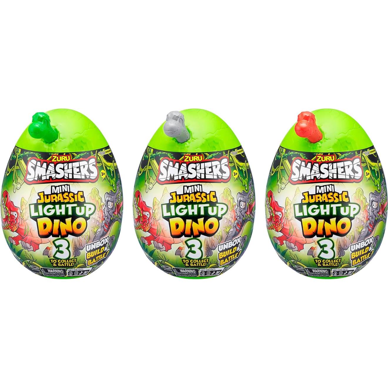 Smashers Jurassic Light Up - Figurine Œuf De Dinosaure Min Multicolore