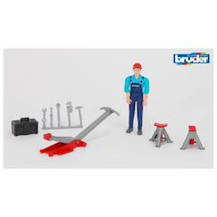 Jouet-Set de figurine - ouvrier avec accessoires