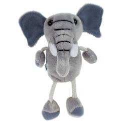 Jouet-Jeux d'imagination-Figurines, mini mondes, héros et animaux-Marionnette à doigts - éléphant