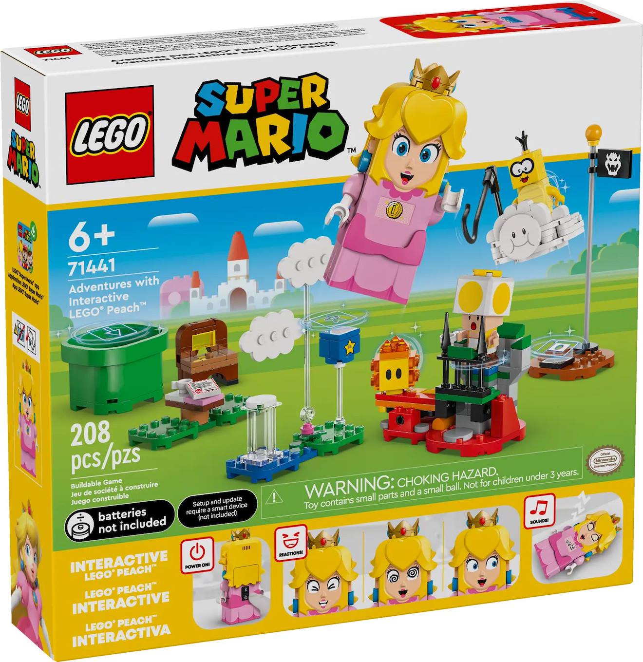 Lego Super Mario - Les Aventures De Lego Peach Interactive - 71441 Multicolore