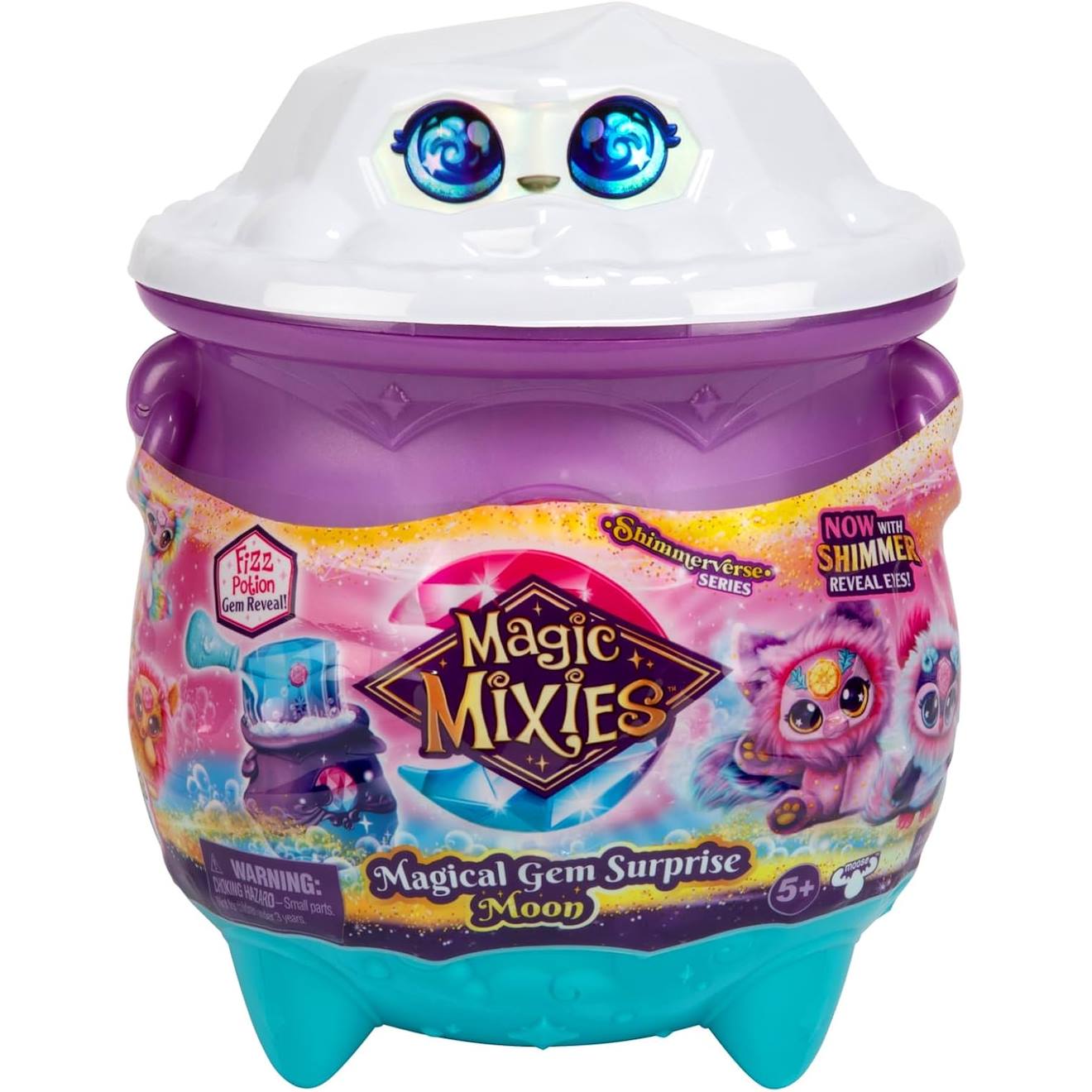 Peluche Magic Mixie Au Milieu Des Bulles Du Chaudron Multicolore