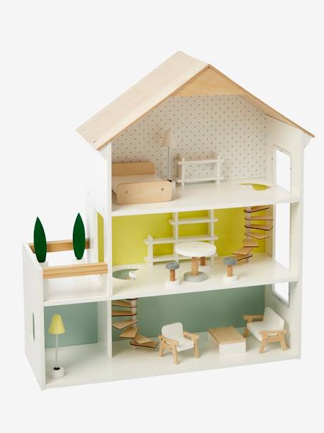 Maison des amis des petits en bois FSC® blanc 2 - vertbaudet enfant 