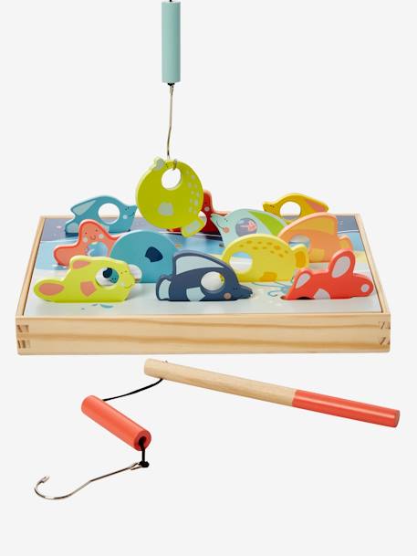 Jeu de pêche 3D en bois FSC® multicolore 4 - vertbaudet enfant 