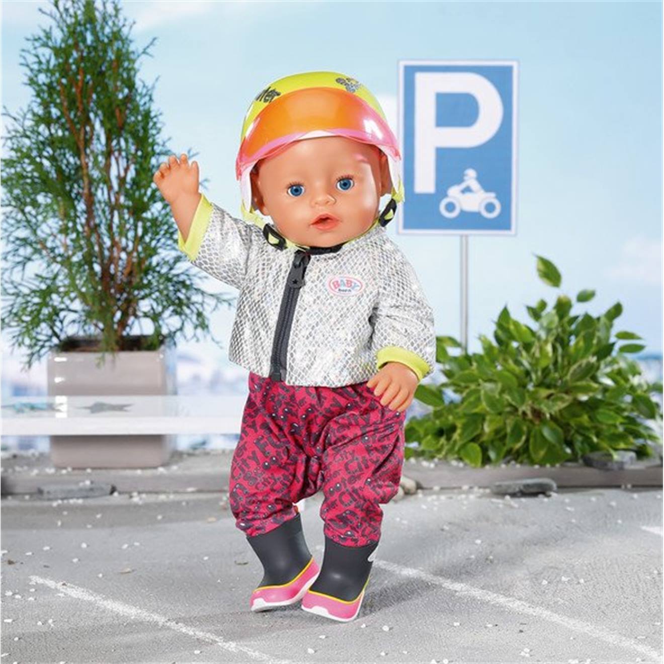 Baby Born City Deluxe Casque Pour Scooter Multicolore