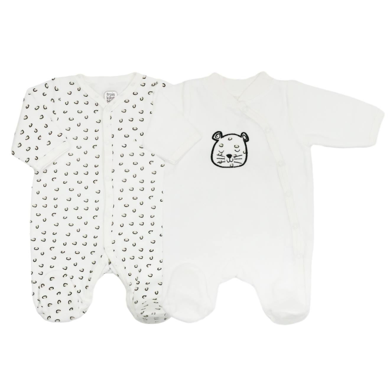 Lot De 2 Dors-bien Montagne Et Foret Blanc