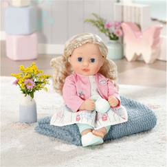Poupée Bambolina Parlante 46 Cm - Manteau Blanc, Raconte Cendrillon, 100 Mots, 3 Chansons, Accessoires Cheveux