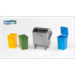 Jouet-Jeux d'imagination-Set de poubelles 4 pièces
