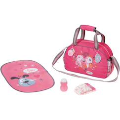 Sac à Langer Pour Poupée PETITCOLLIN | Accessoire Jeu D'imitation Pour Enfant Dès 3 Ans | Inclut Biberon, Couche, Bavoir, Talc