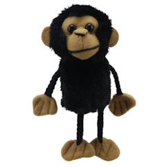 Jouet-Jeux d'imagination-Figurines, mini mondes, héros et animaux-Marionnette à doigts - chimpanzé