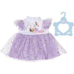 Jouet-Baby annabell robe tutu violet 43cm