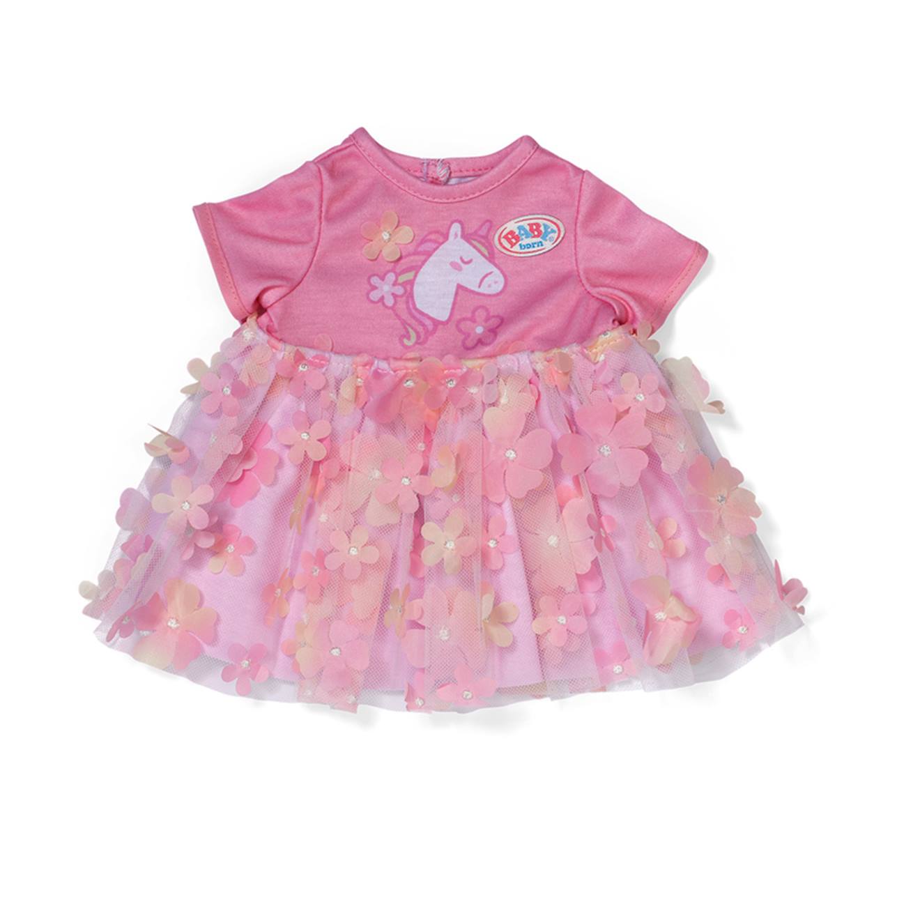 Baby Born Robe À Fleurs 43 Cm Rose