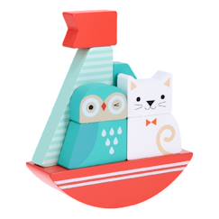 Jouet-Jouet à empiler - hibou et chat