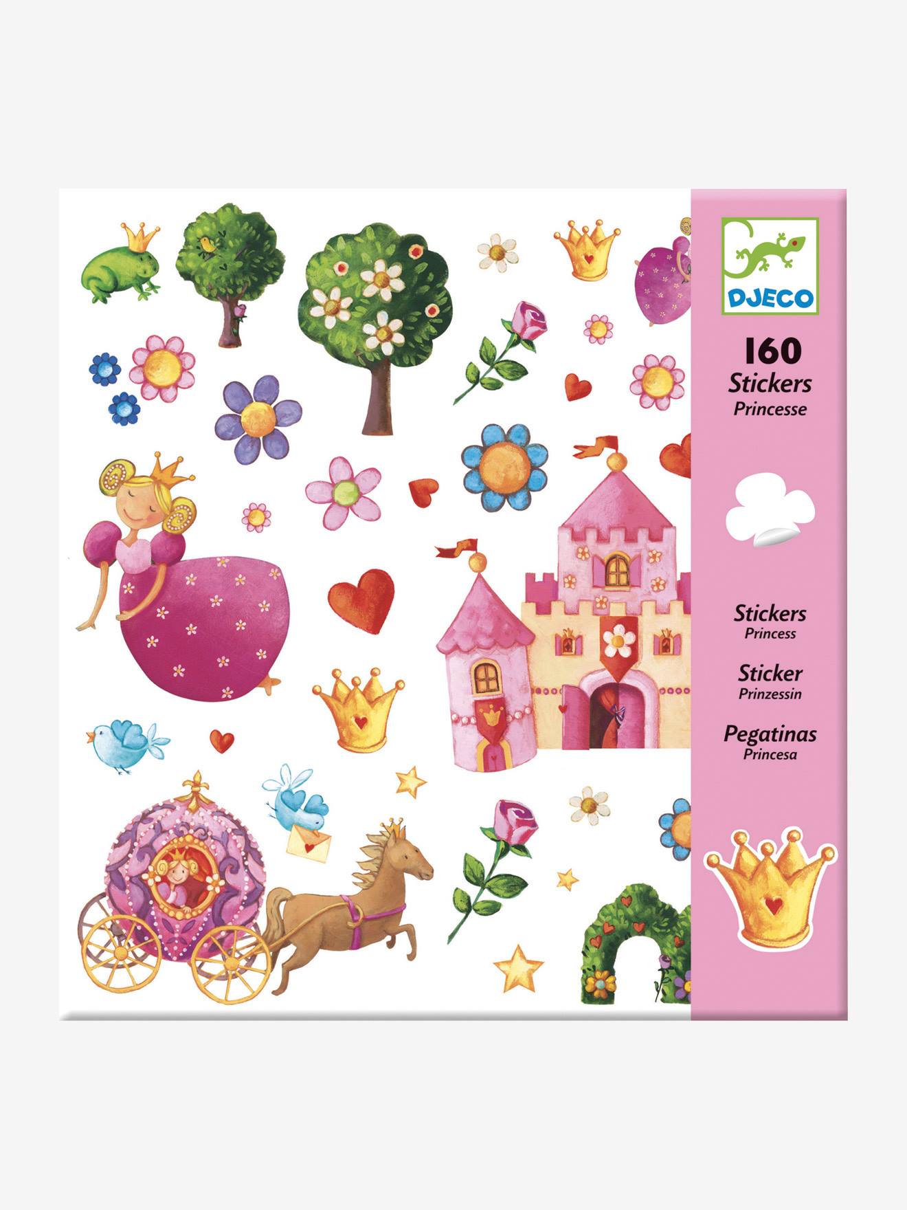 160 stickers Princesse Marguerite DJECO multicolore
