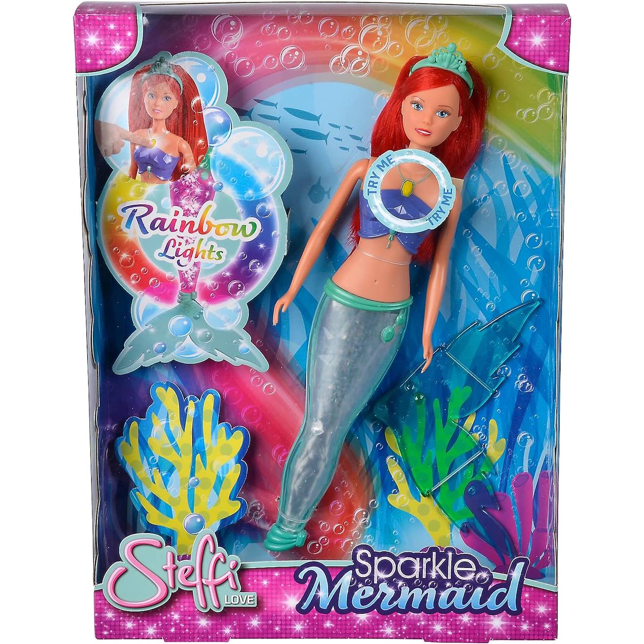 Steffi Love Poupée Mannequin Sparkle Mermaid 39 Cm Multicolore