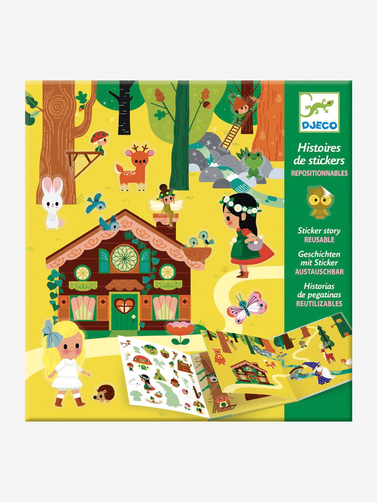 Stickers repositionnables La forêt magique DJECO multicolore
