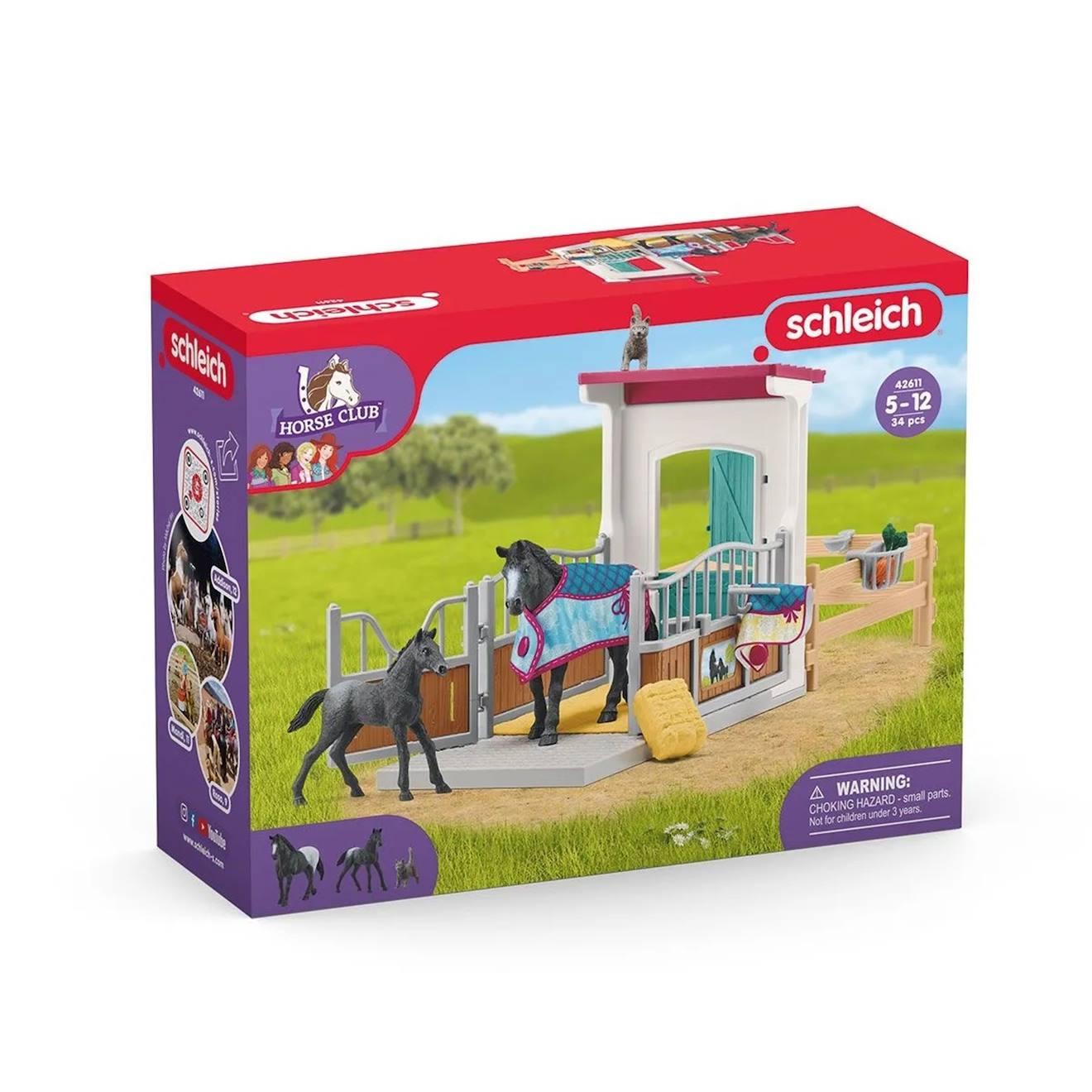 Horse Club Box À Cheval Avec Jument Et Poulain Multicolore