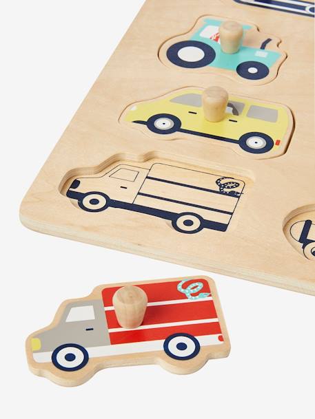 Puzzle des véhicules en bois FSC® multicolore 2 - vertbaudet enfant 