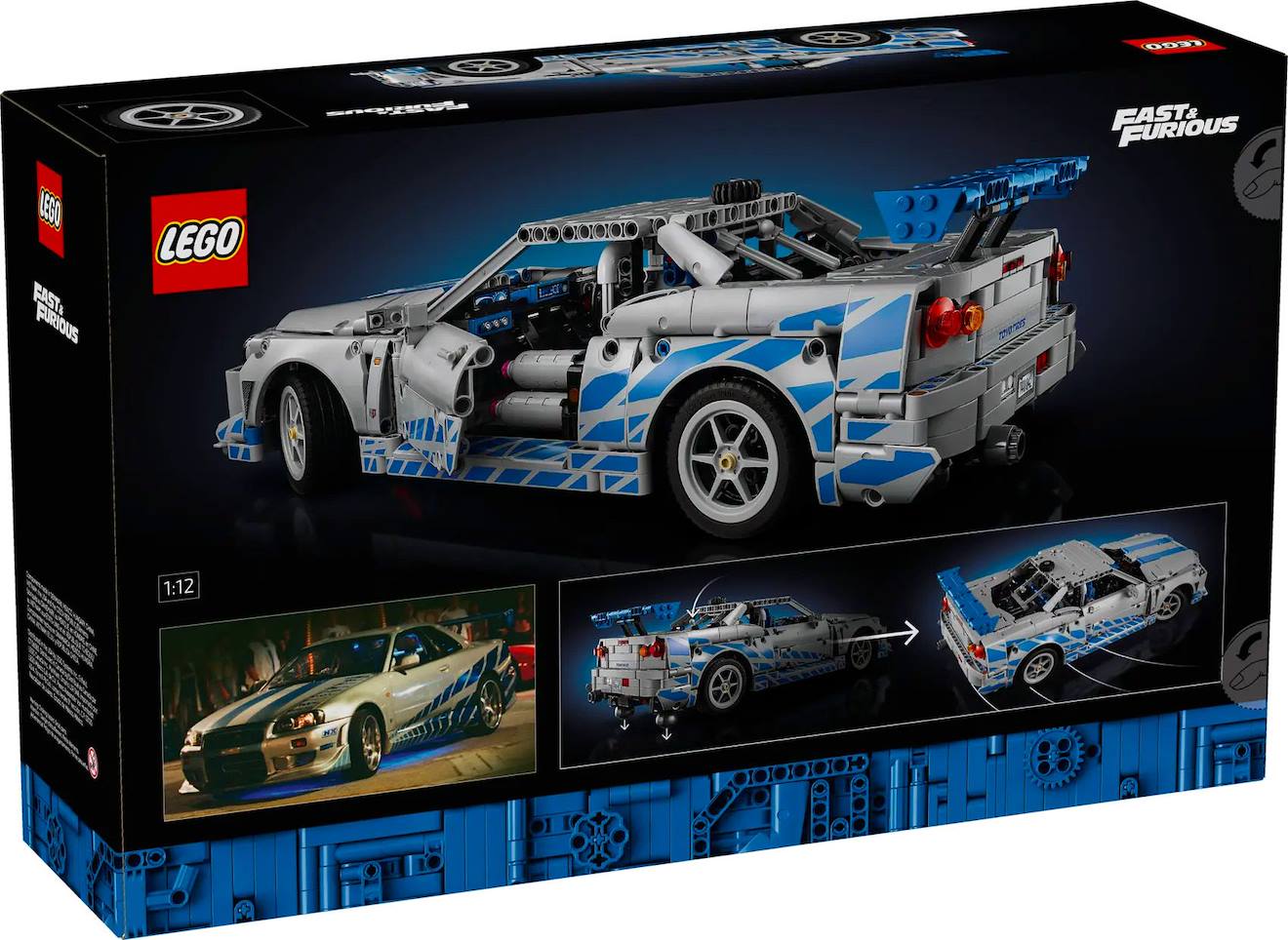 Lego Technic - Voiture Nissan Skyline Gt-r (r34) 2 Fast 2 Furious - 42210 Multicolore