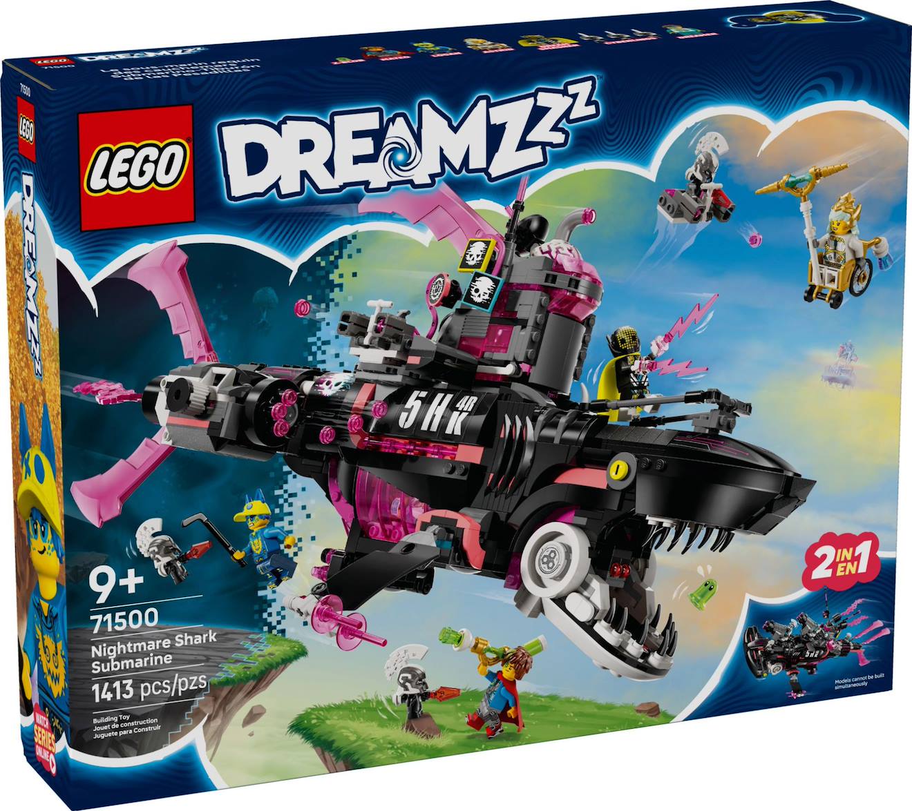 Lego dreamzzz - le sous-marin requin des cauchemars - 71500 multicolore