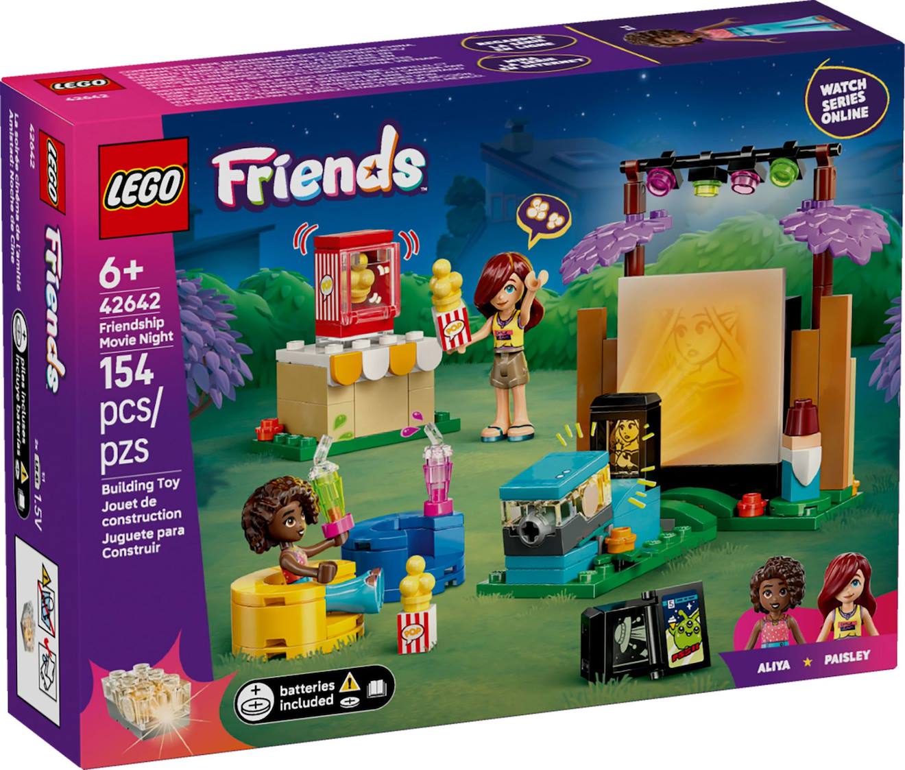Lego Friends - Soirée Cinéma Entre Amies - 42642 Multicolore