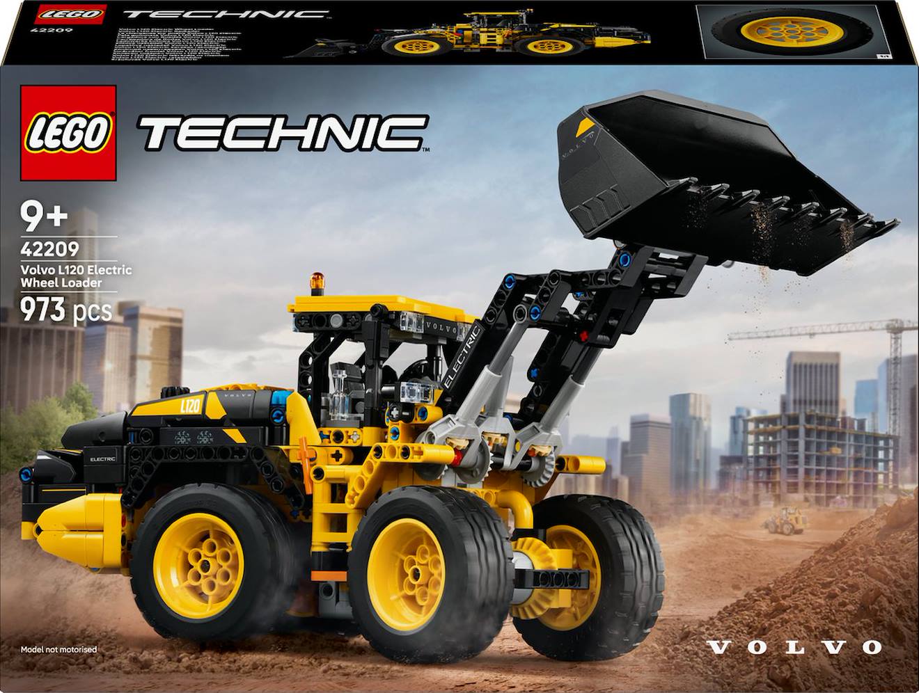 Lego Technic - La Chargeuse Sur Pneus Volvo L120 Electric - 42209 Multicolore