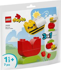 Jouet-Jeux d'imagination-Lego duplo - mes premières fleur et abeille (polybag) - 30686
