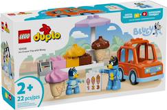 Jouet-Lego bluey - visite chez le marchand de glace avec bluey - 10458