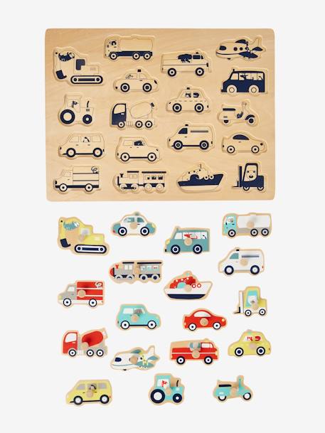 Puzzle des véhicules en bois FSC® multicolore 2 - vertbaudet enfant 
