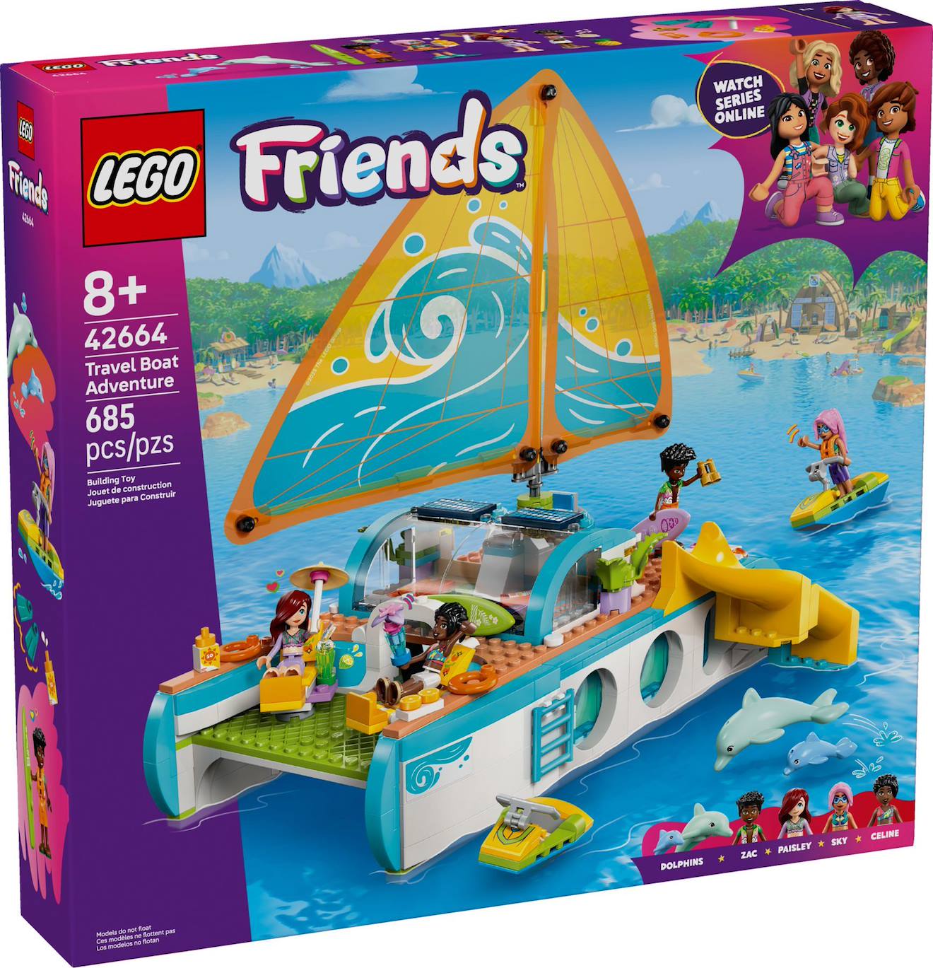 Lego Friends - L'aventure En Bateau - 42664 Multicolore