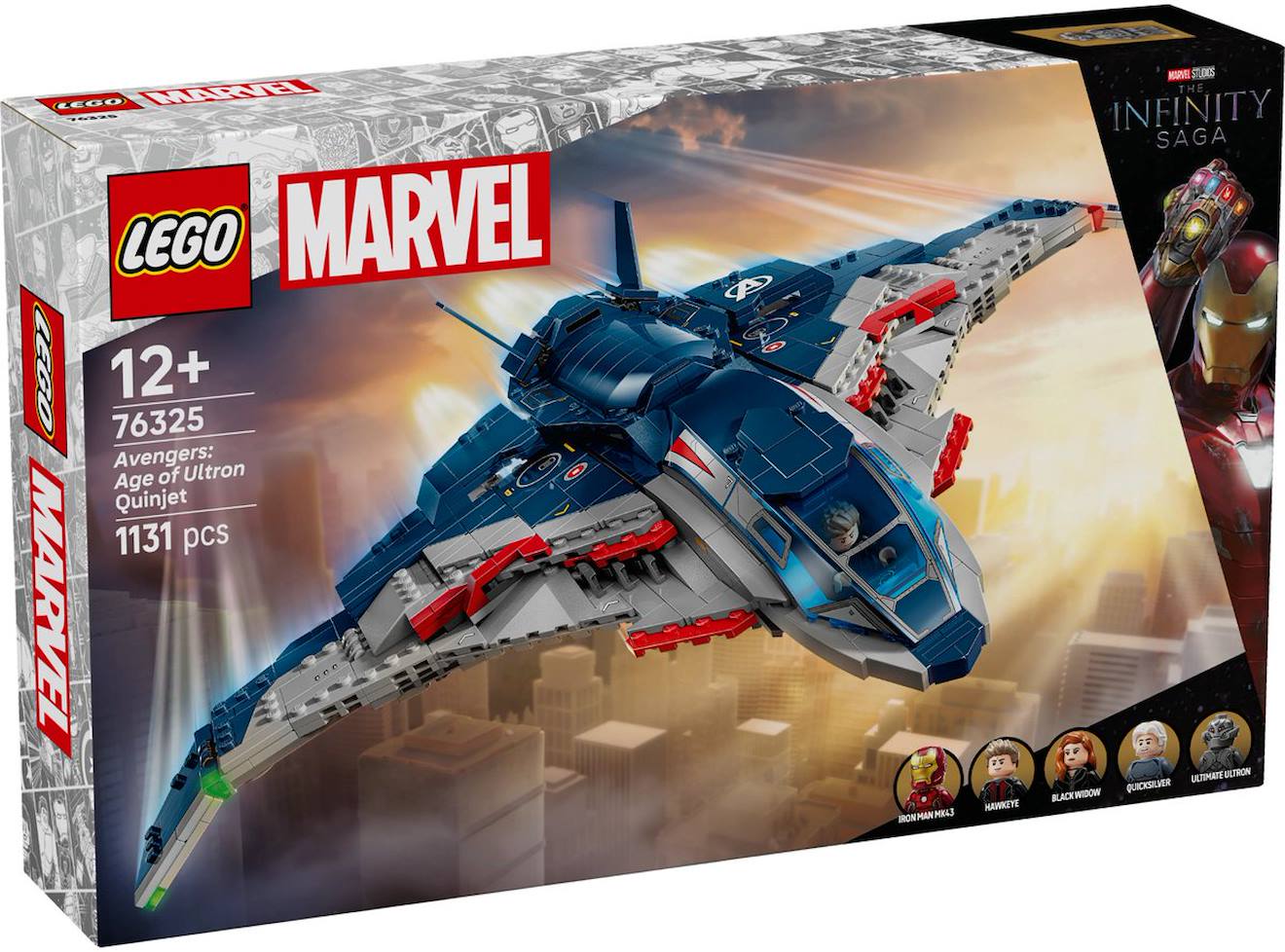 Lego Marvel - Le Quinjet D'avengers : L'ère D'ultron - 76325 Multicolore