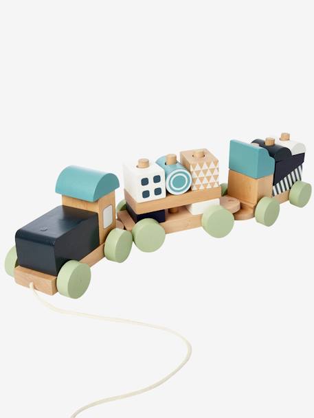Train A Construire Et A Tirer En Bois Fsc Multicolore Vertbaudet Train A Construire Et A Tirer En Bois Fsc Multicolore Vertbaudet