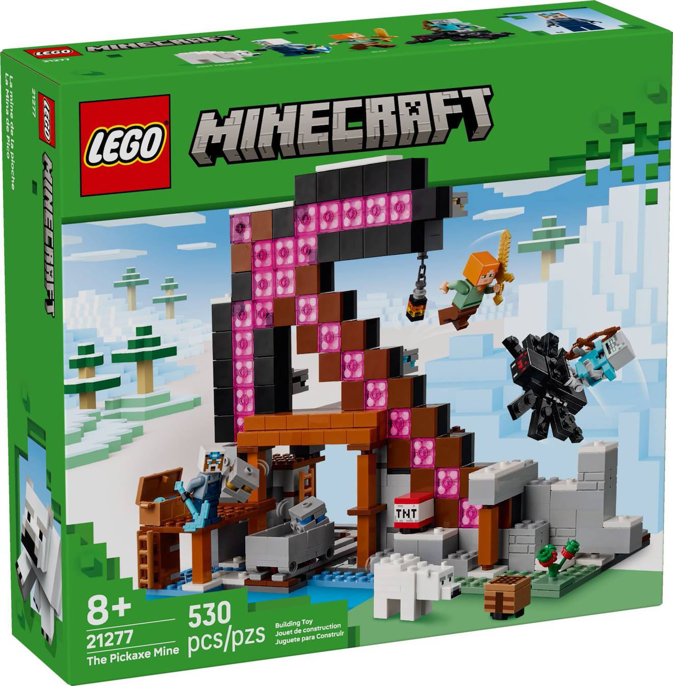 Lego Minecraft - La Mine En Forme De Pioche - 21277 Multicolore