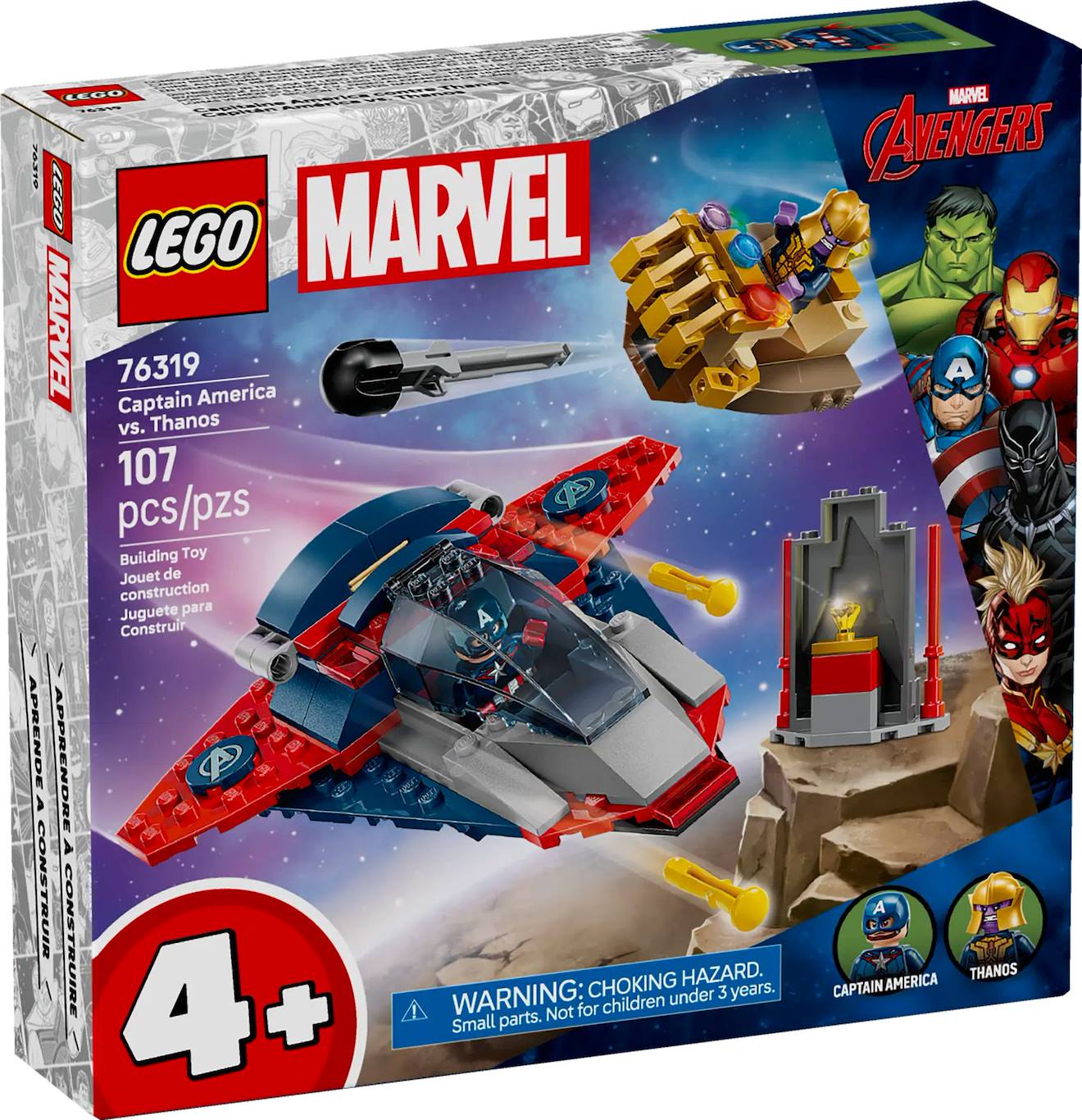 Lego Marvel - Captain America Contre Thanos - 76319 Multicolore