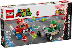 Jouet-Jeux d'imagination-Jeux de construction-Lego super mario - mario kart - bébé mario contre bébé luigi - 72034