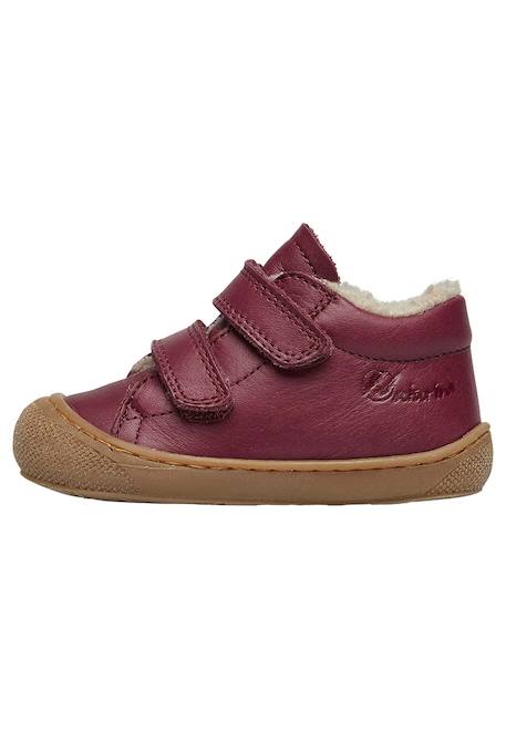 Chaussures premiers pas en cuir doublés en laine cocoon vl Anthracite-+Bleu foncé-+Cognac-+Gris tourterelle-+Marron foncé-+Rose antique-+Rouge foncé-+Sage- 33 - vertbaudet enfant 