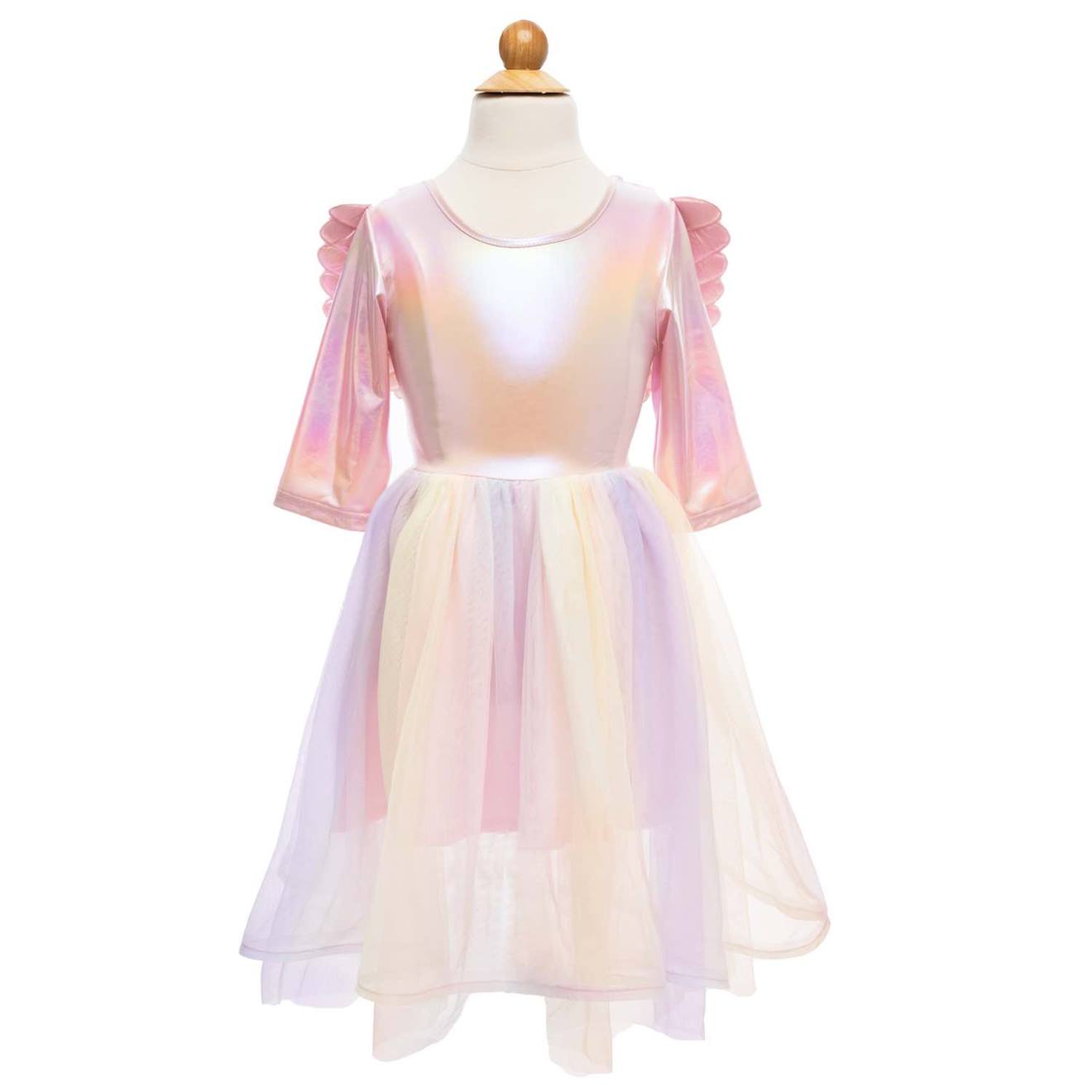 Déguisement Enfant – Robe De Princesse Licorne Avec Ailes Rose