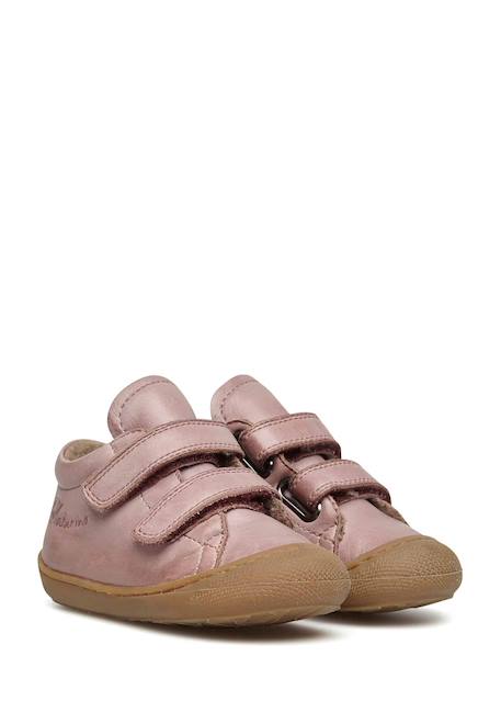 Chaussures premiers pas en cuir doublés en laine cocoon vl Anthracite-+Bleu foncé-+Cognac-+Gris tourterelle-+Marron foncé-+Rose antique-+Rouge foncé-+Sage- 27 - vertbaudet enfant 