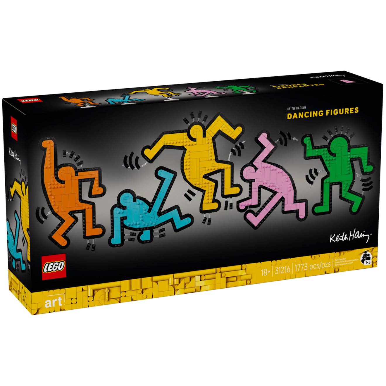 Lego art - keith haring - les figures dansantes - 31216 multicolore