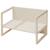 Table convertible en banc évolutif à 2 hauteurs d'assise Beige+Blanc+Gris 1 - vertbaudet enfant 
