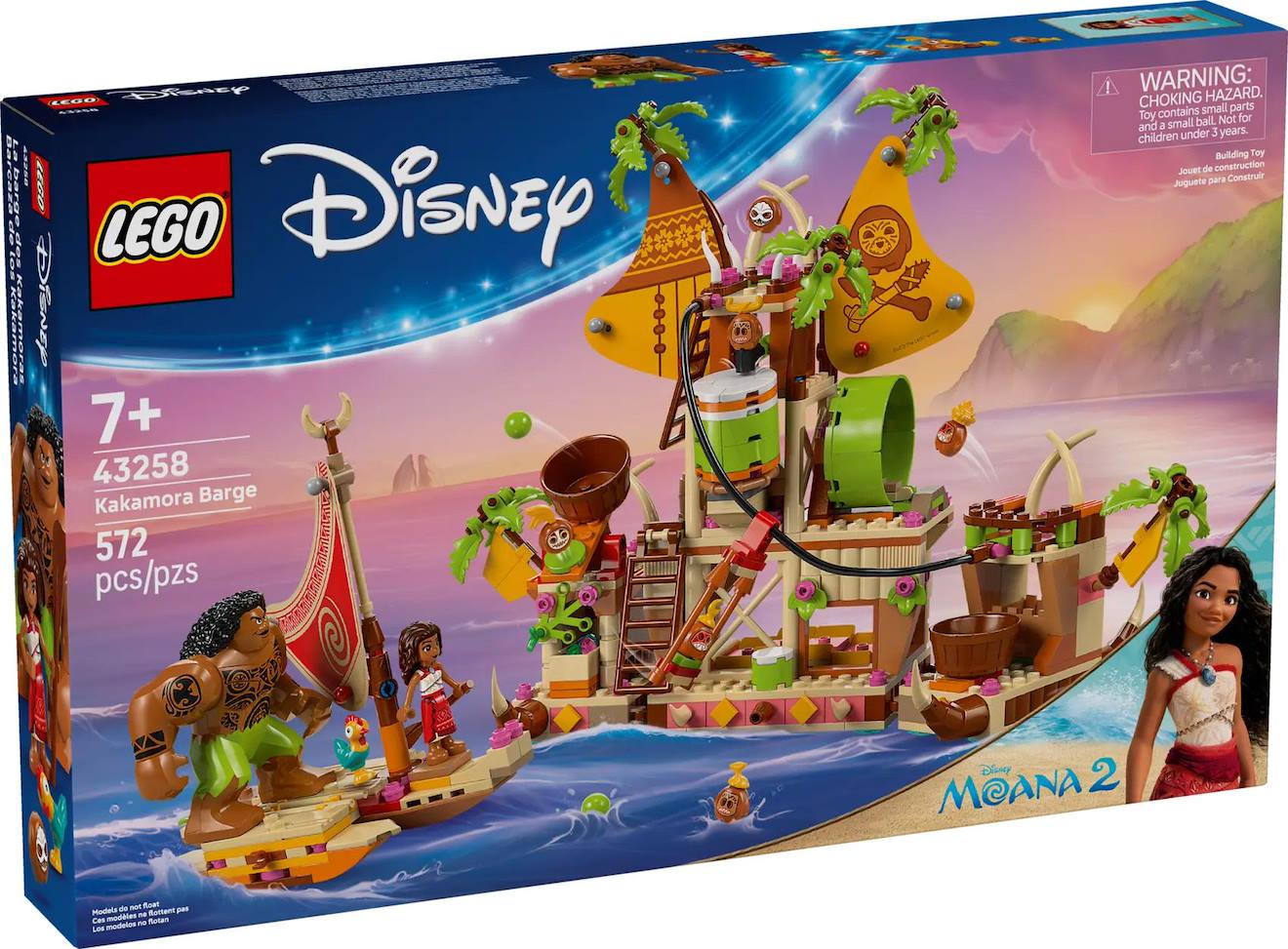 Lego disney - le navire des kakamora - 43258 multicolore