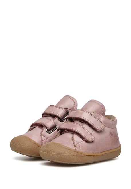 Chaussures premiers pas en cuir doublés en laine cocoon vl Anthracite-+Bleu foncé-+Cognac-+Gris tourterelle-+Marron foncé-+Rose antique-+Rouge foncé-+Sage- 30 - vertbaudet enfant 