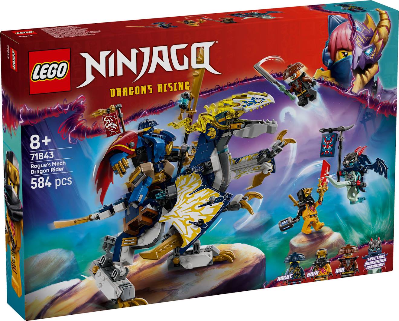 Lego Ninjago - Le Robot Dragonnier De Rogue - 71843 Multicolore