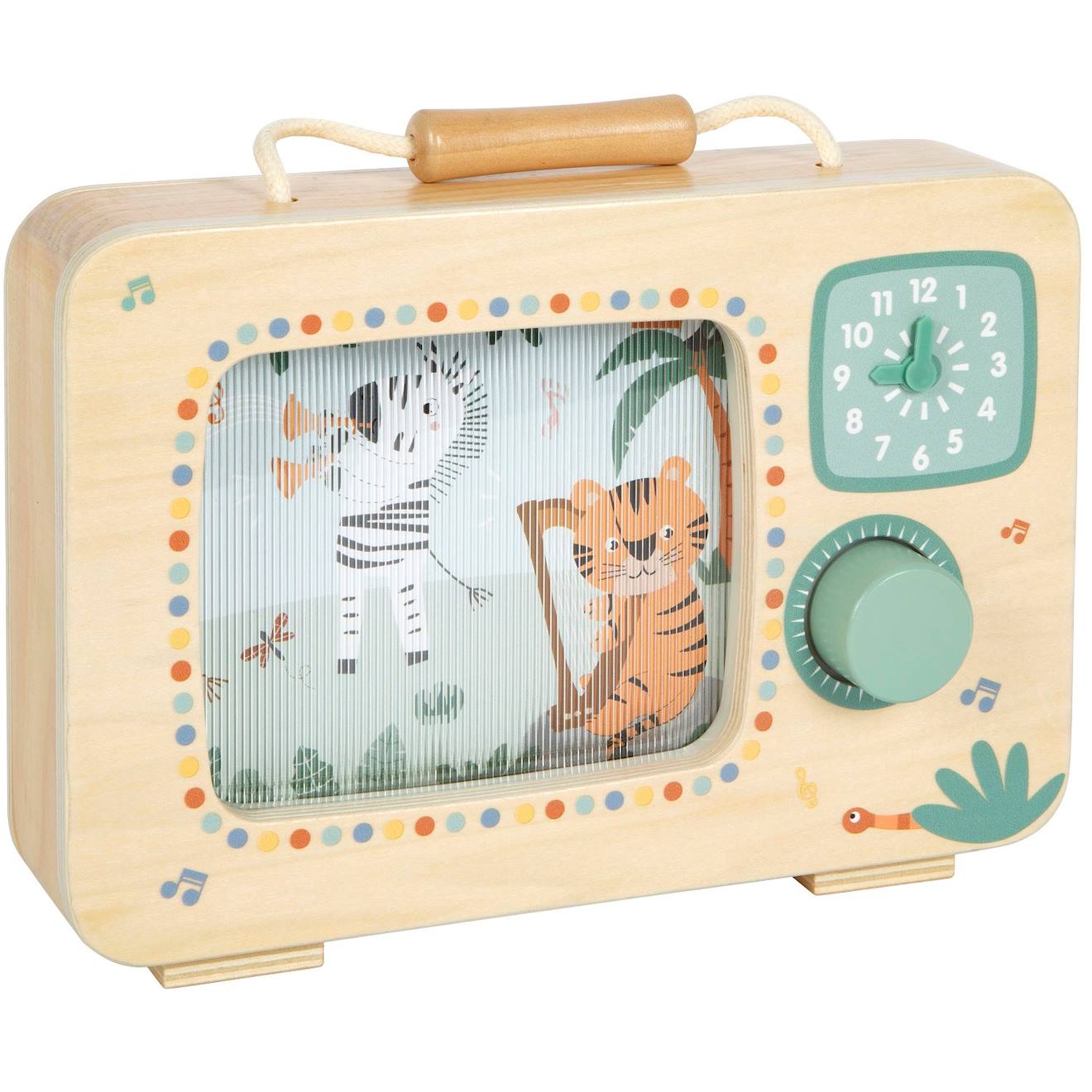 Boîte À Musique Télévision Safari Beige (Small Foot) - Image 1
