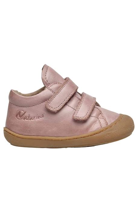 Chaussures premiers pas en cuir doublés en laine cocoon vl Anthracite-+Bleu foncé-+Cognac-+Gris tourterelle-+Marron foncé-+Rose antique-+Rouge foncé-+Sage- 26 - vertbaudet enfant 