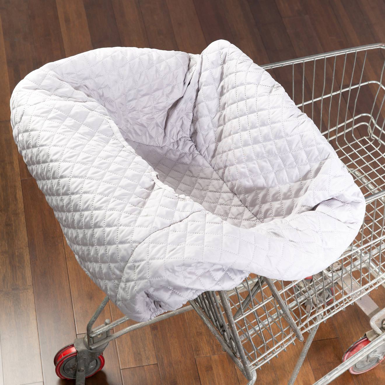 Protège-siège caddie bébé lavable sac à dos de transport gris