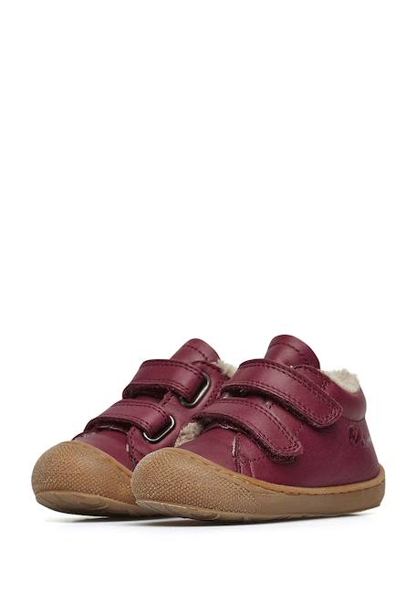 Chaussures premiers pas en cuir doublés en laine cocoon vl Anthracite-+Bleu foncé-+Cognac-+Gris tourterelle-+Marron foncé-+Rose antique-+Rouge foncé-+Sage- 35 - vertbaudet enfant 