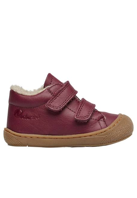 Chaussures premiers pas en cuir doublés en laine cocoon vl Anthracite-+Bleu foncé-+Cognac-+Gris tourterelle-+Marron foncé-+Rose antique-+Rouge foncé-+Sage- 31 - vertbaudet enfant 